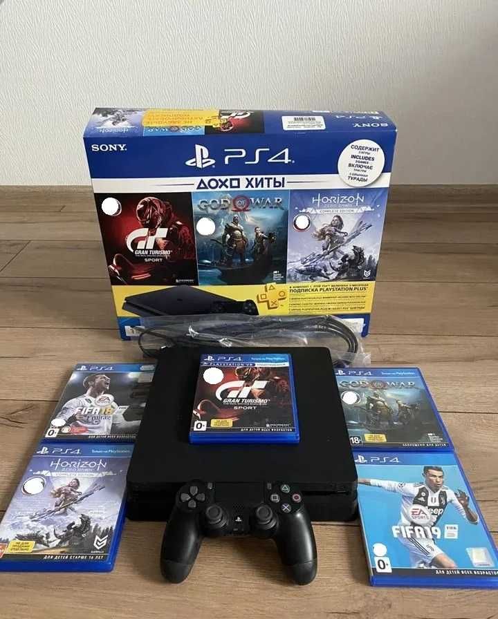 Стан 5/5 Playstation 4 slim 500 gb (Комплект як на фото)