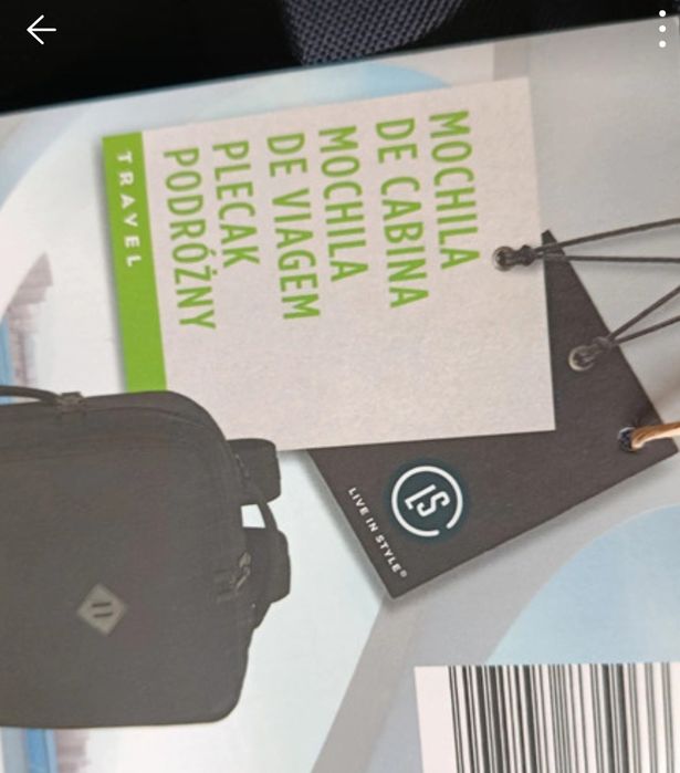 Mochila preta nova