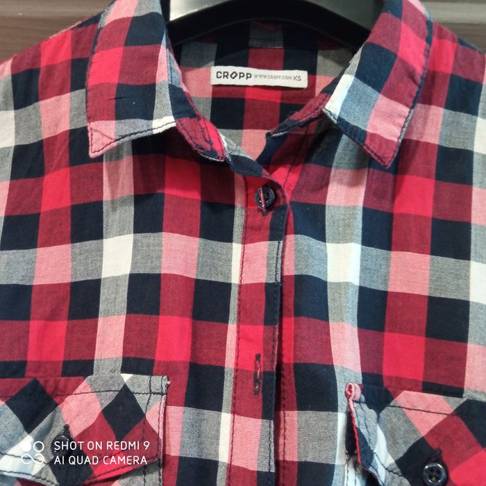 Koszula w kratę damska Cropp, rozmiar XS