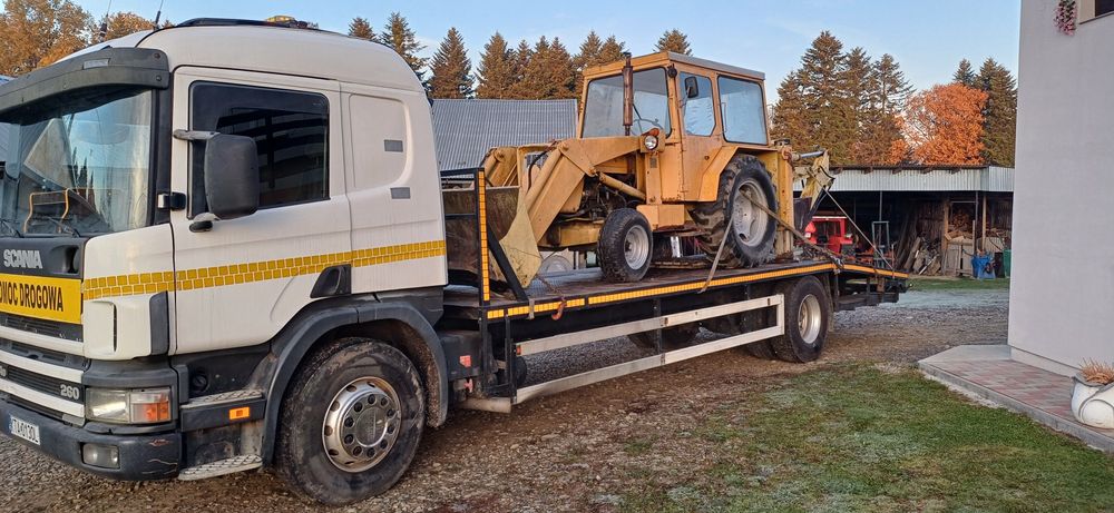 Transport maszyn  budowlanych do 9.5t ciągników wózki widłowe traktory