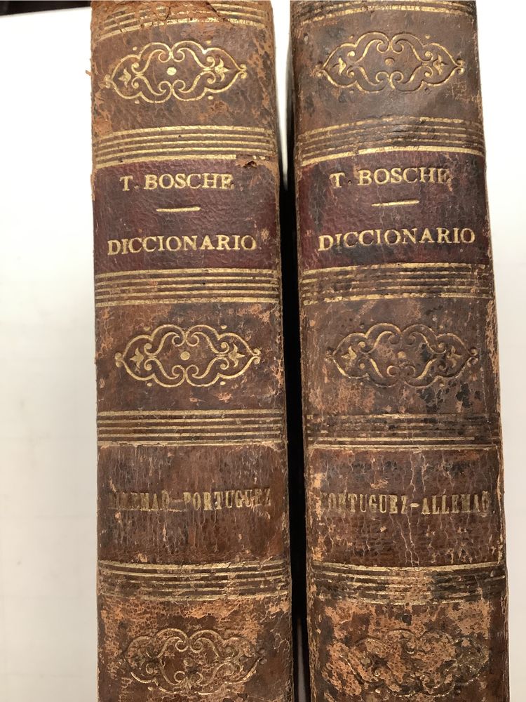 Dicionarios de Alemão-Português e Português-Alemão, edicões de 1858