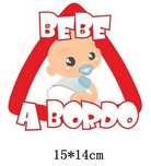Autocolante / Distico Bebe a Bordo Novo