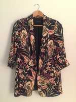 Blazer Estampado Flores Zara