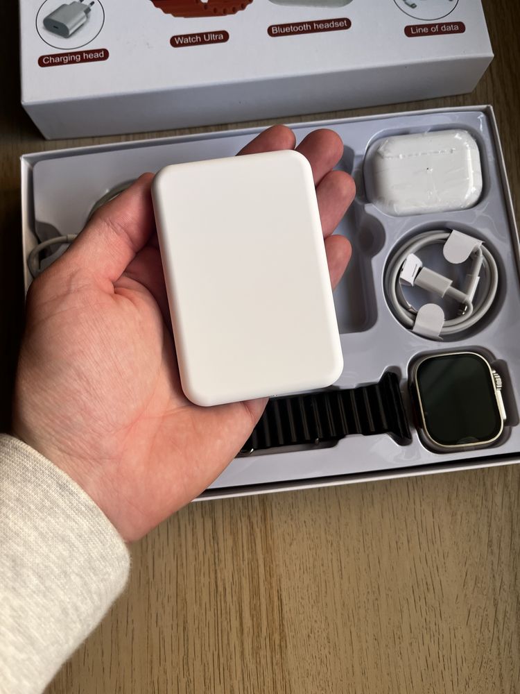 Kit 6 em 1 para iPhone / PowerBank Magsafe / Inpods Pro / Smartwatch