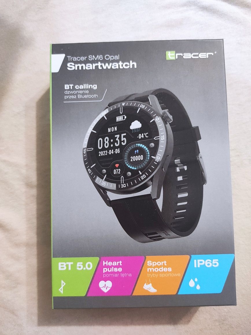 Nowy Smartwatch Tracer SM6 Opal