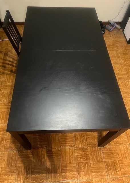Mesa extensível 6/8 lugares + 6 cadeiras