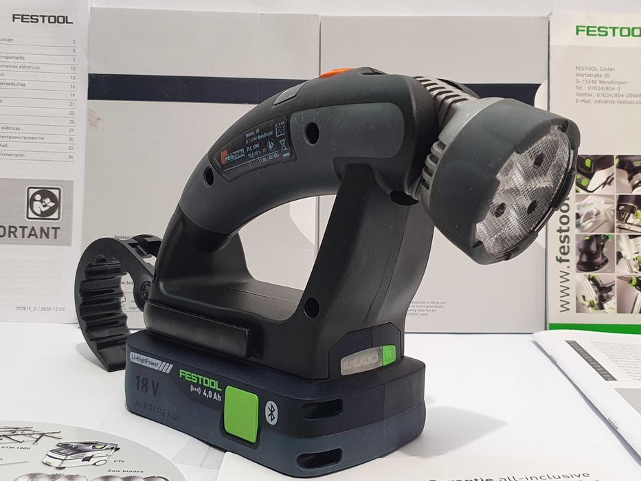 Zestaw Latarka+bateria 18v PROTOOL- FESTOOL na baterie 10,8v-12v-14,4v