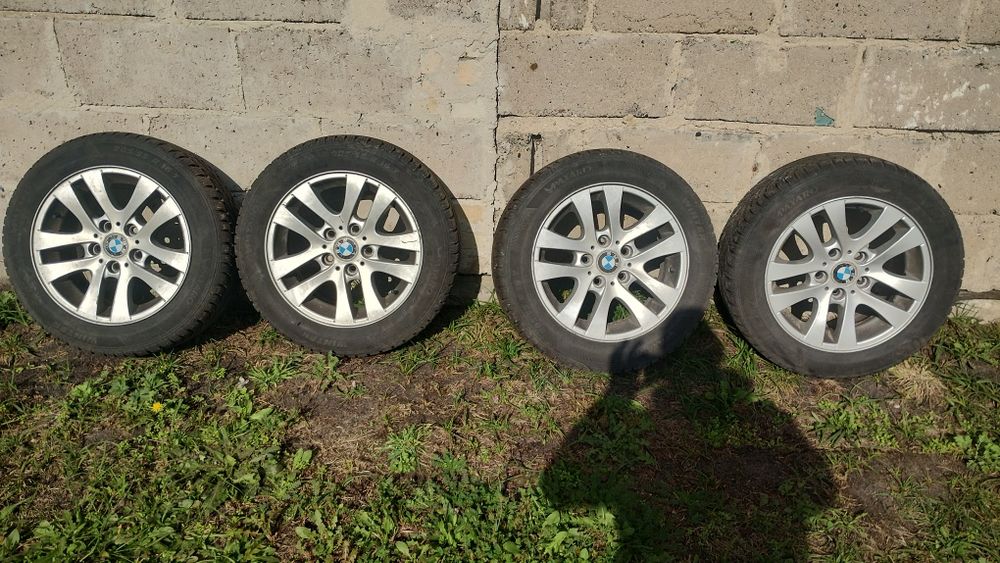 Koła Aluminiowe BMW 5x120 16 cali Opony zimowe 205x55