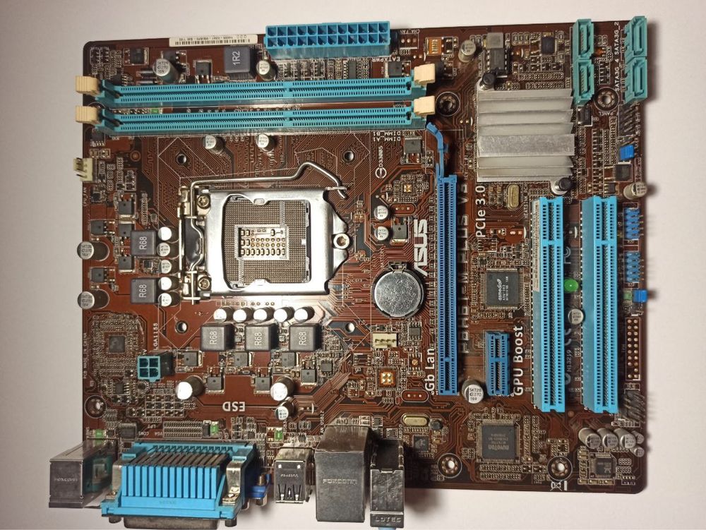 КомплектуючідоПКAsusP8H61-MPLUSv3сокет1155LGA+i53470+ОЗП8gb+БжChieftec