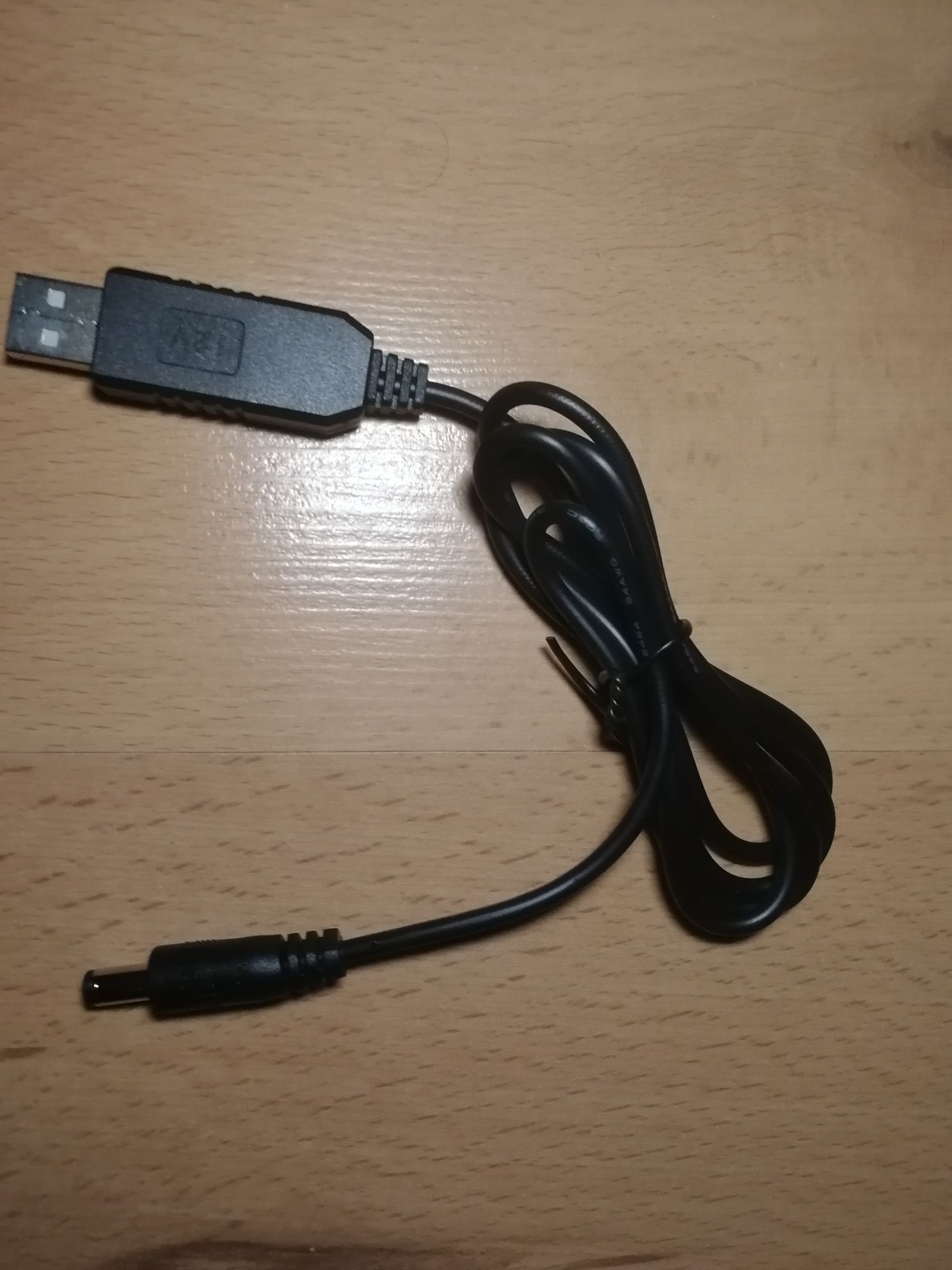 Кабель питания USB DC 5.5*2.1мм с преобразователем (бустером) 5V - 12V