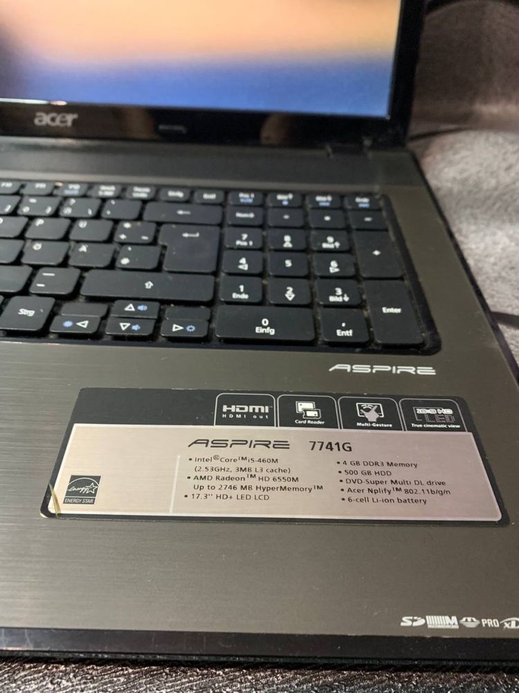 Ноутбук Acer Aspire 7741G