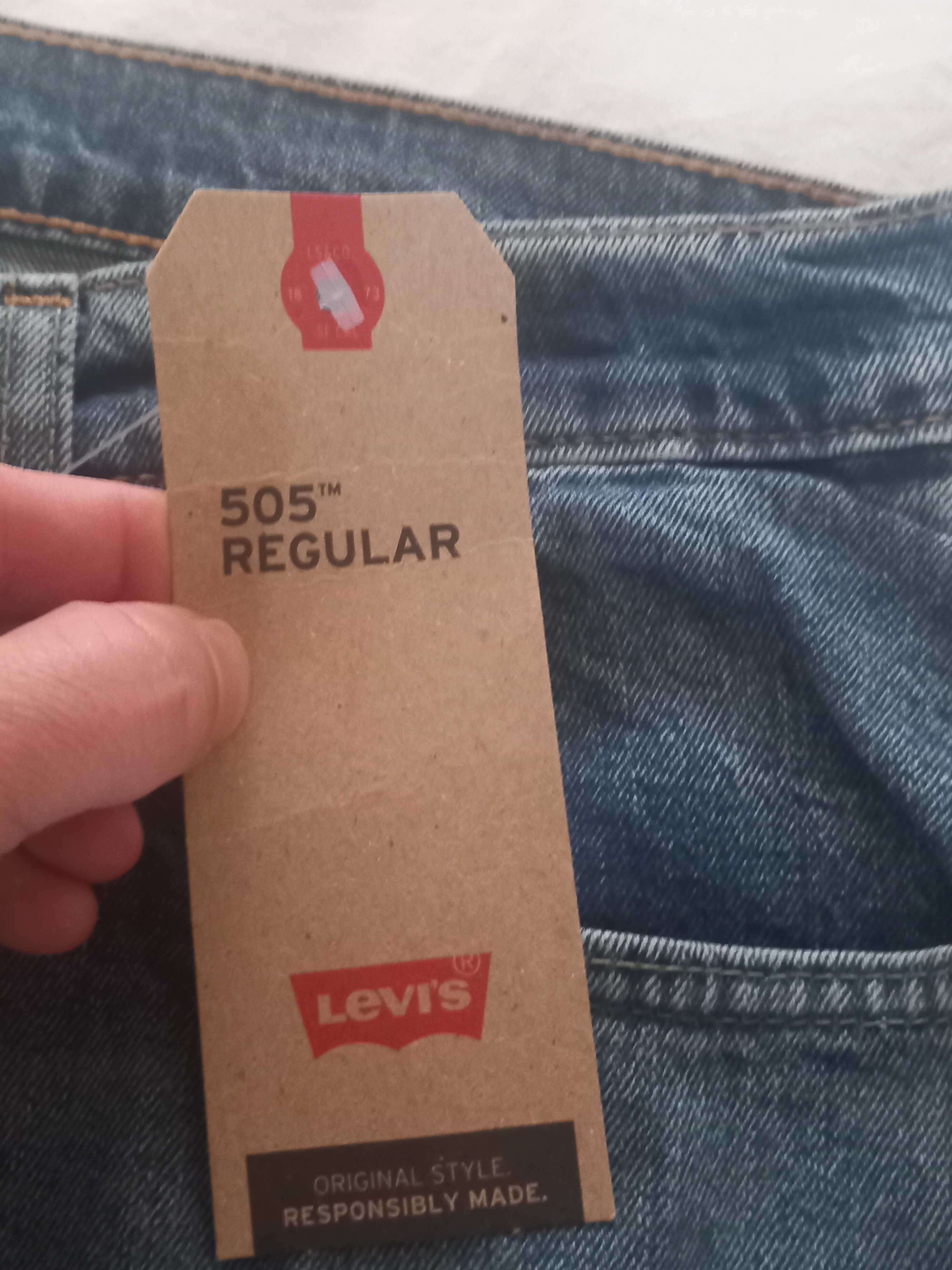 Spodnie męskie jeans Levi's 505 W 34 L 32