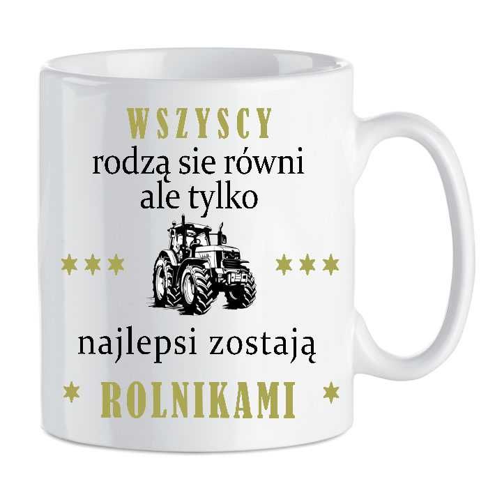 Kubek z nadrukiem Rolnik, Śmieszne, Zabawny tekst BI-ROL-016