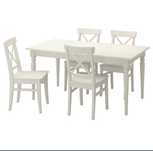 Stół biały Ikea INGATORP 155/215cm