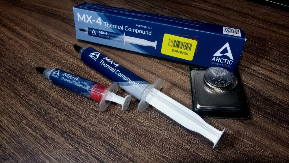 Замена термопасты CPU GPU, термопаста Arctic MX4 (MX-4)