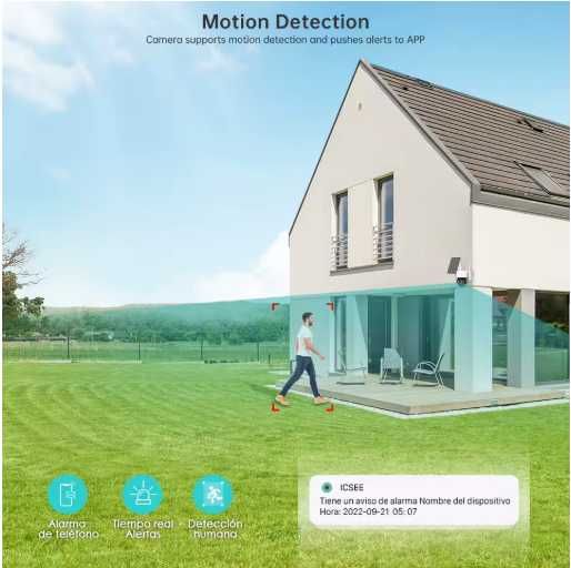 Камера вулична сонячна панель відеоспостереження акумулятор IP WiFi