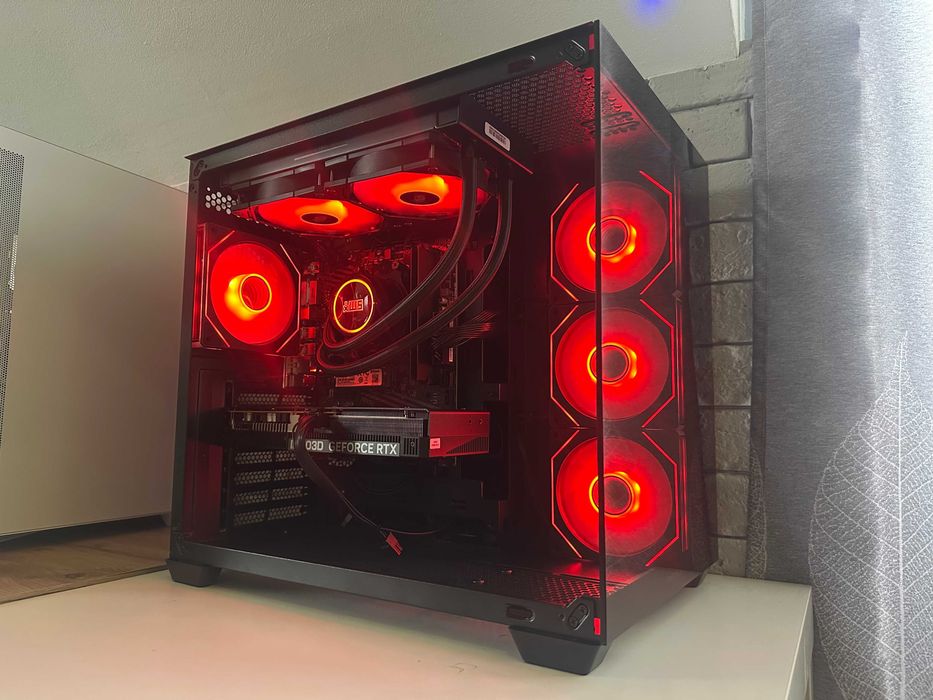 Nowy Komputer Gamingowy RTX 5060 Ryzen 5 FV23% 16gb RAM Akwarium Aio