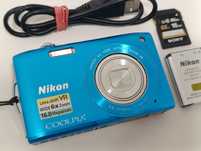 Aparat cyfrowy Nikon Coolpix S3300 16Mpx x6 HD vintage retro BDB- CCD