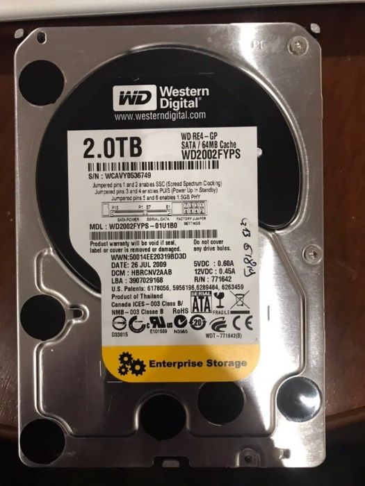 Жесткий диск Western Digital 2TB (WD2002FYPS)