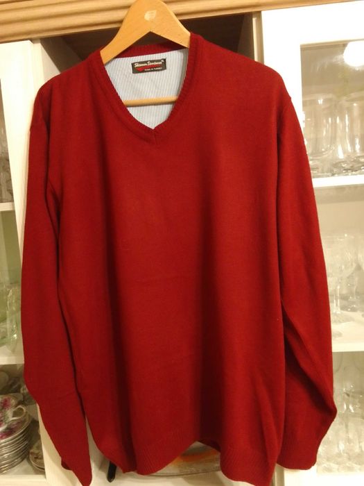 Sweter męski bordo XL