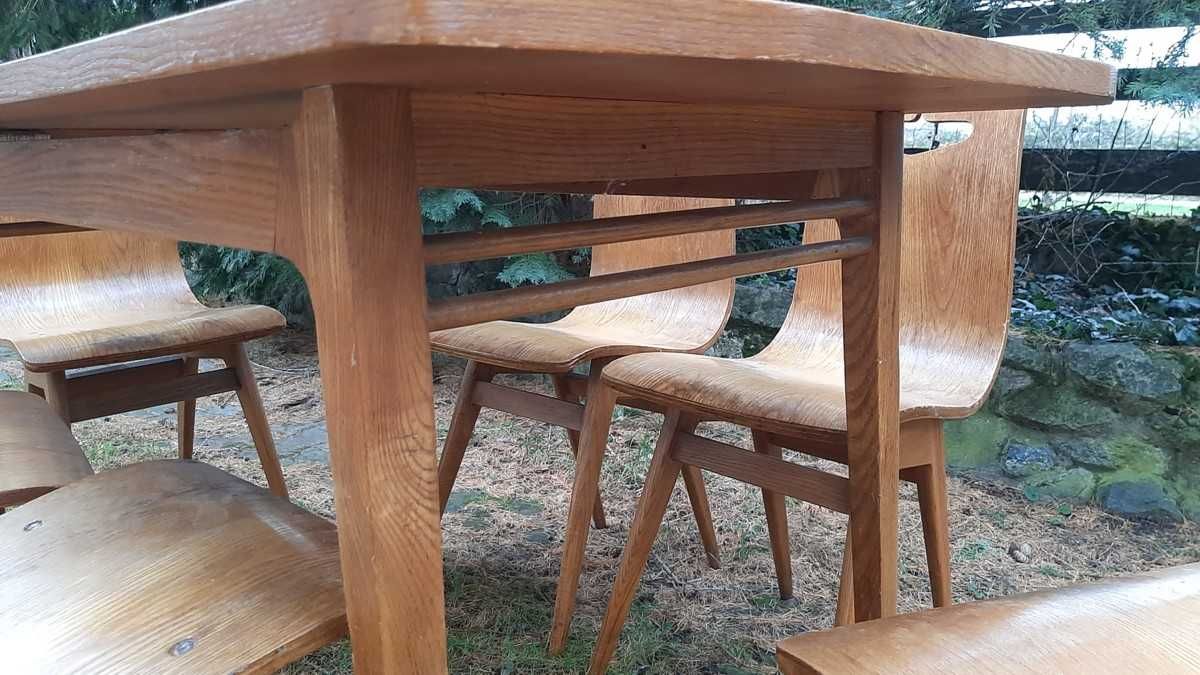 Rajmund Hałas - stół i 6 krzeseł.