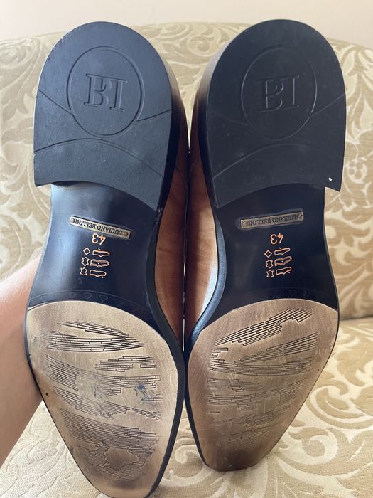 Взуття, туфлі чоловічі Luciano Bellini 43 класичний бежевий колір