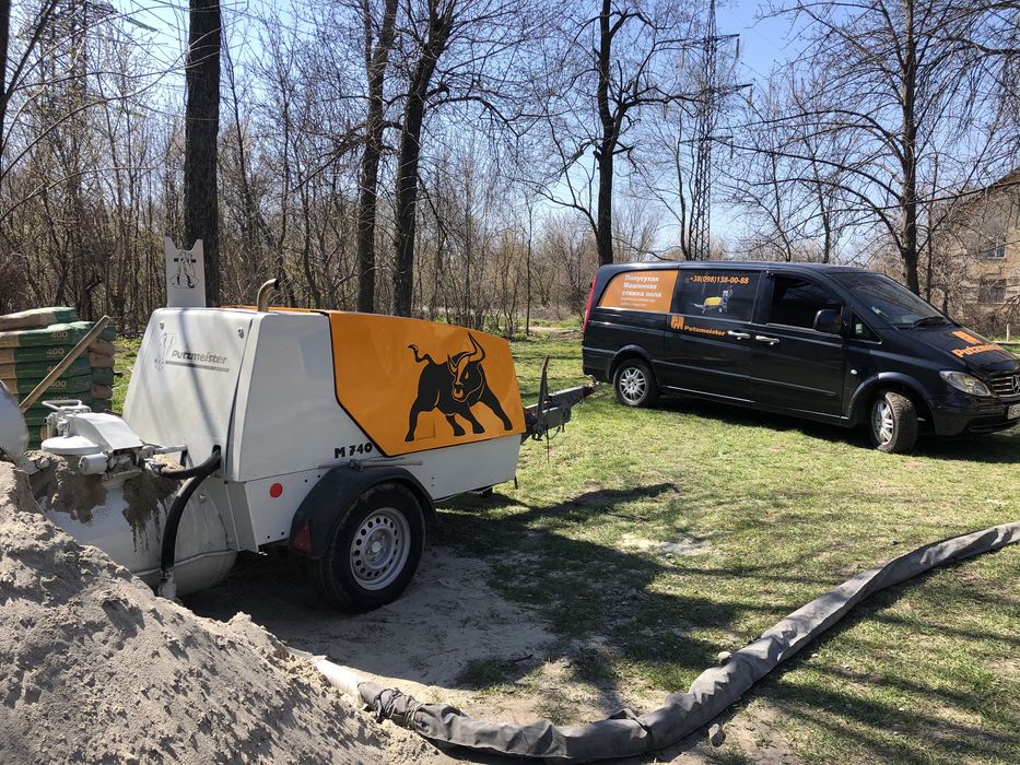 Напівсуха стяжка підлоги /стяжка/машинная стяжка/тепла підлога/опаленн