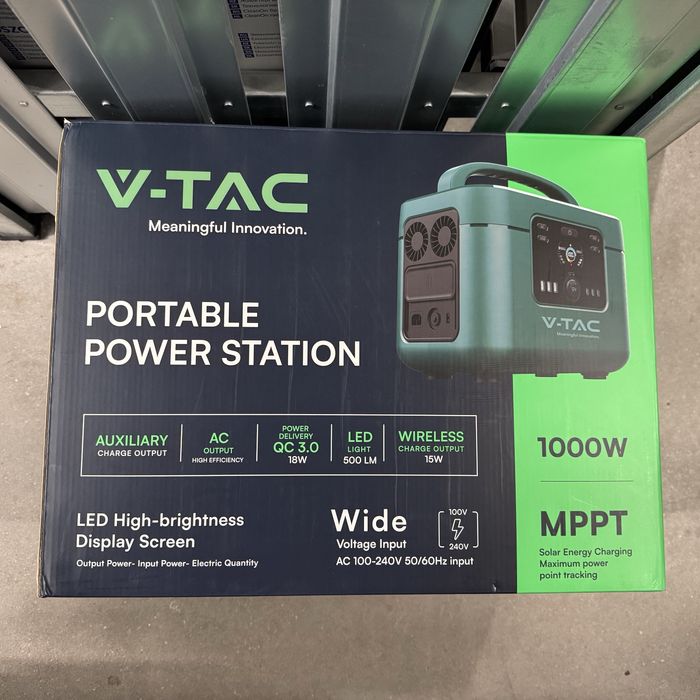 Zestaw off-grid V-TAC: magazyn energii VT-1001 + panel VT-10120