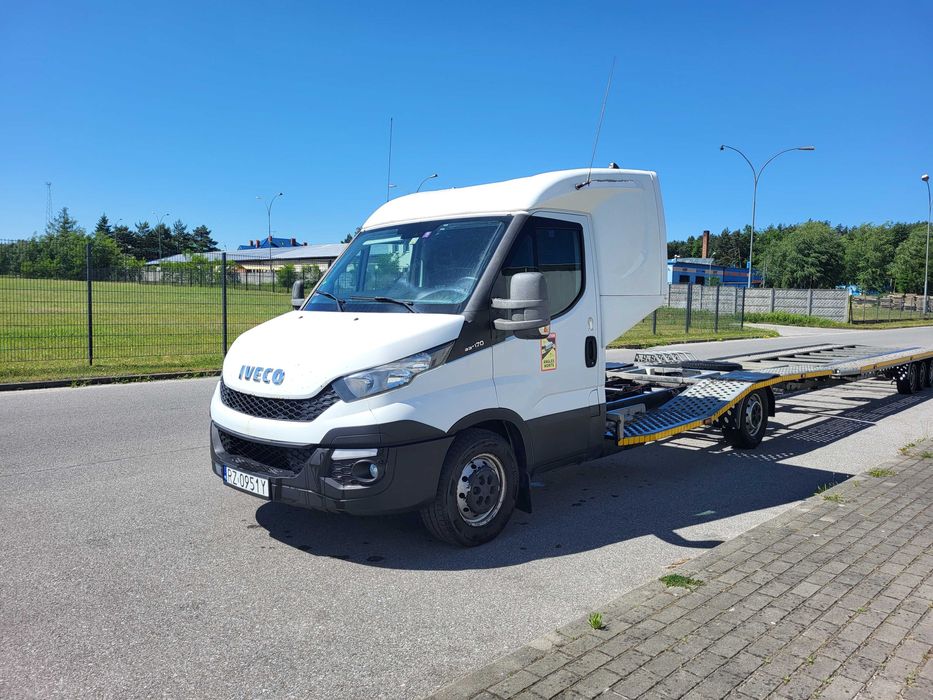 Autolaweta Iveco 35S17 3.0  zestaw na 3 auta z przyczepą cena za kpl