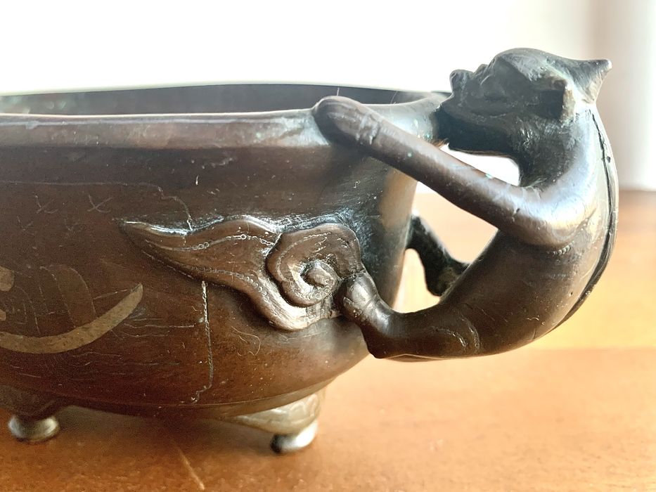 Queimador de incenso e base