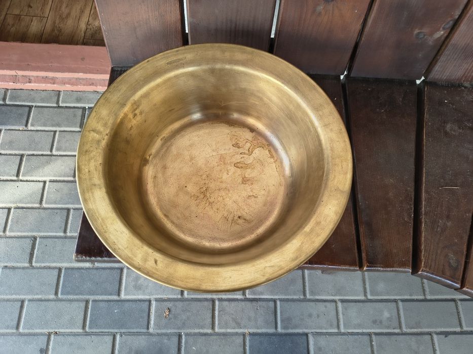 Таз латунный для варенья.