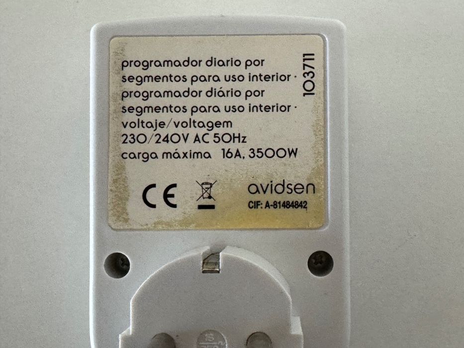 Tomada horária programável64297817835651122