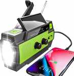 Radio korbowe, alarm SOS FM/AM radio awaryjne 4000 mAh solarne korba