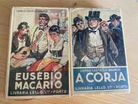 Dois livros de Camillo Castelo Branco raros