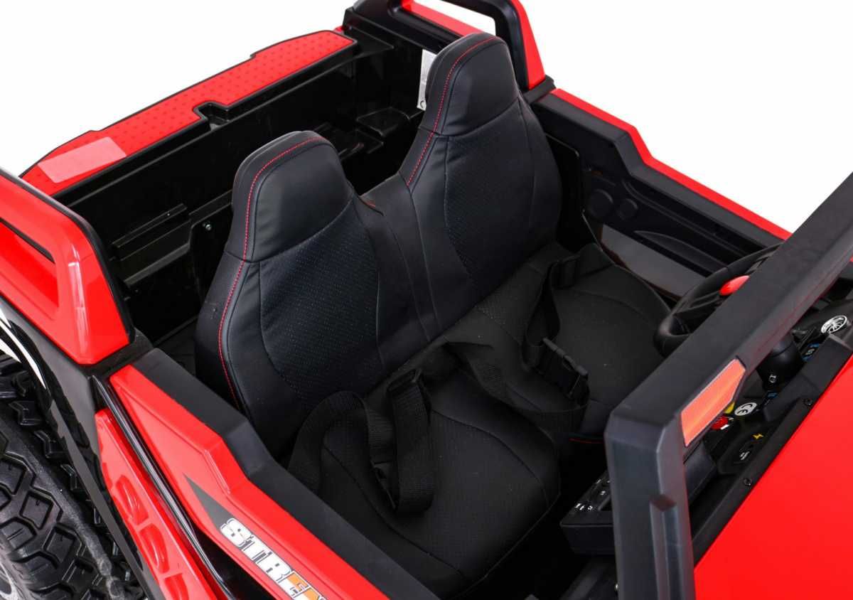 Auto na akumulator Jeep 2-osobowy Pilot 4x4 24V + Tablice Imienne Czer