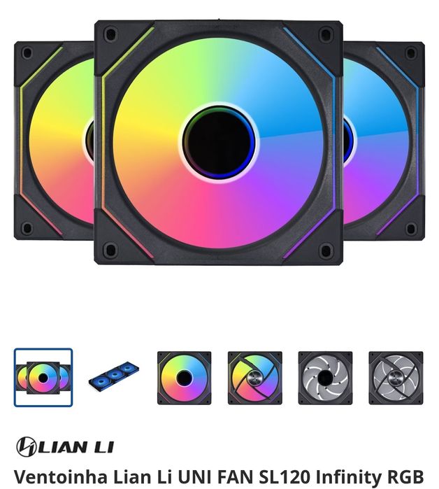 Ventoinhas Lian Li SL120 Pack 3x + SL140