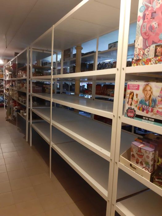 Regał metalowy DUŻY SOLIDNY do magazynu HURTOWNI garażu SKLEPU