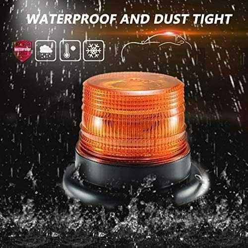 Lampa ostrzegawcza pomarańcz dioda LED 12V migające