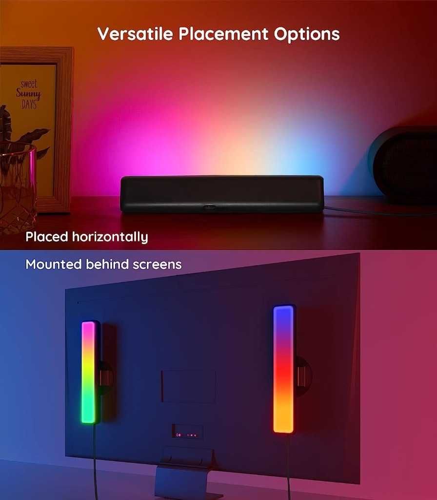 Light Bars RGB kolorowe paski świetlne WiFi 10W 2 sztuki
