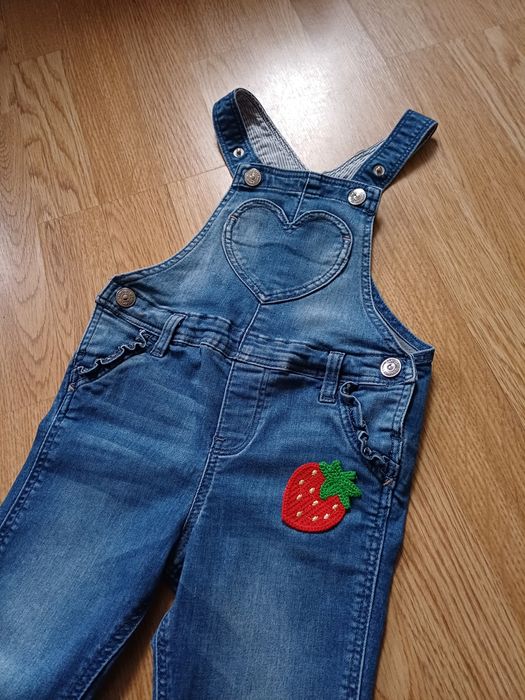 Ogrodniczki H&M 86 dla dziewczynki jeansowe