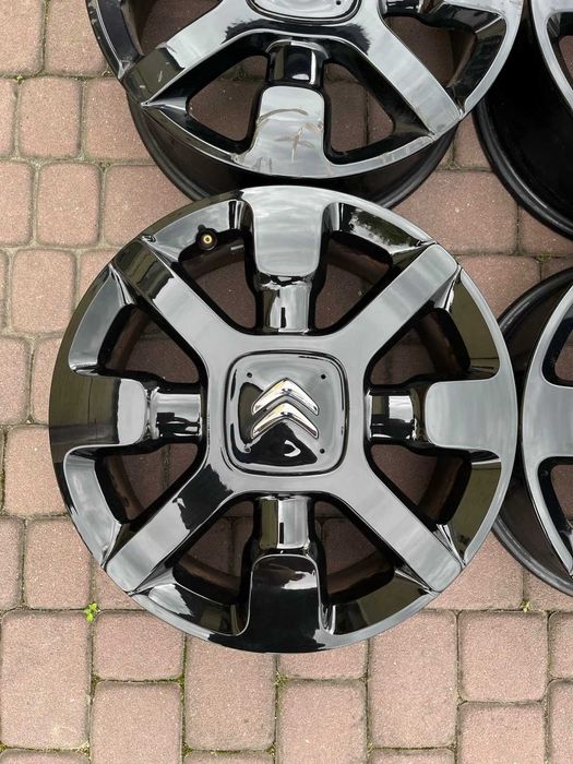 Oryginalne alufelgi Citroen OE C4 CACTUS 4x108 17 cali CZARNE