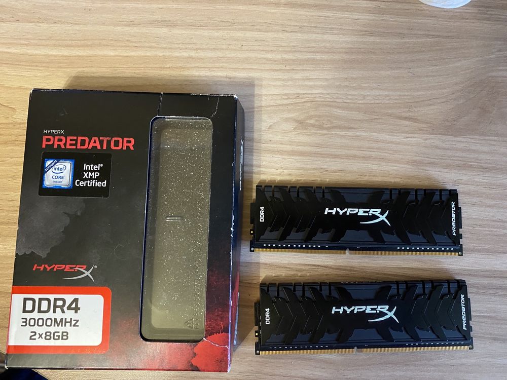 Оперативна пам'ять Kigston HyperX Predator DDR4 (2x8) 16GB 3000Mhz