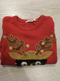 Sweter świąteczny KappAhl 128r