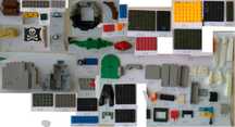 Близько 520 деталей Лего. Lego деталі.