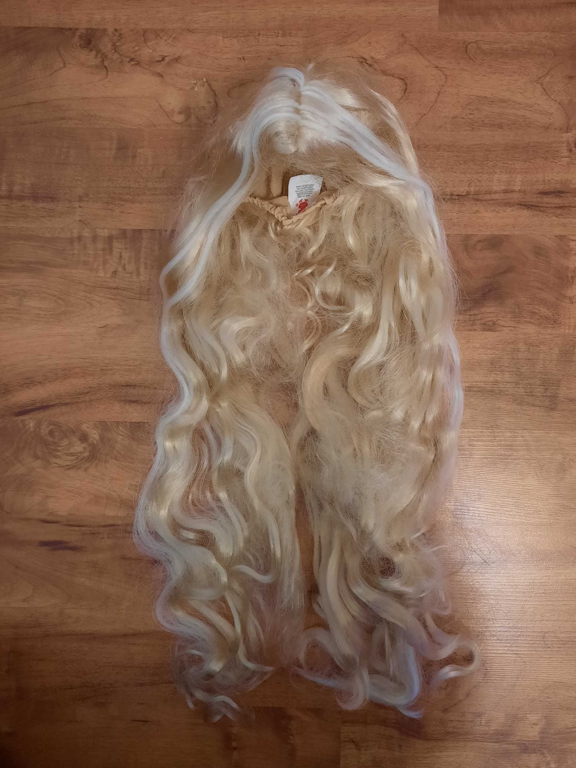 Peruka blond długie jasne włosy księżniczki Disney Rubies