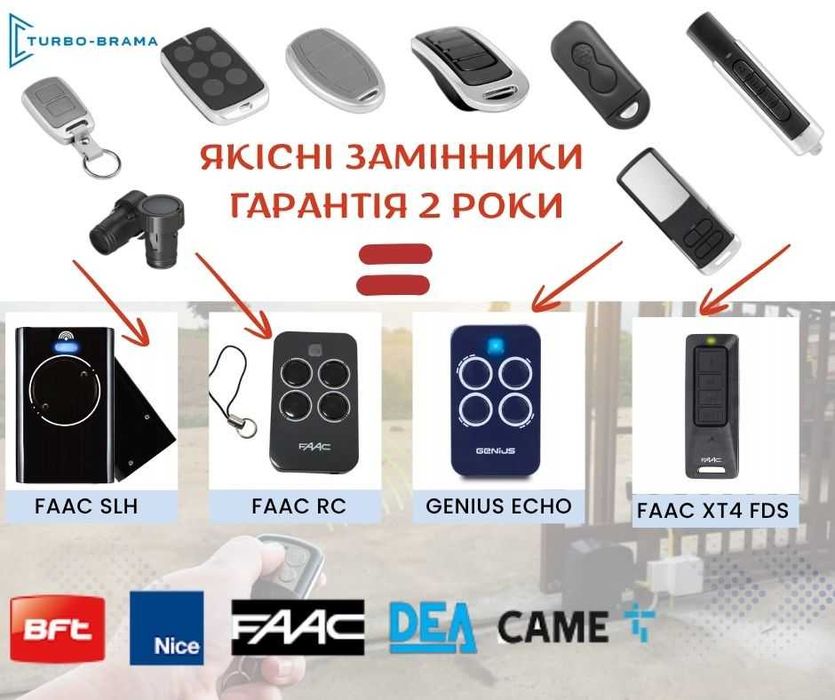 пульт до Nice, пульт для воріт, автоматика для воріт, пульт воріт,faac