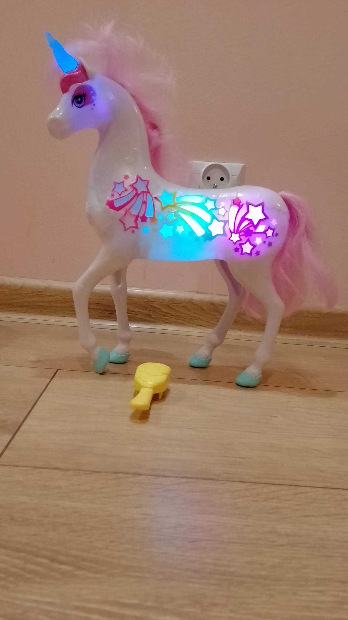 Barbie Jednorożec Magiczne Włosy Interaktywny