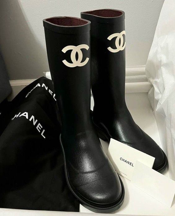 Kalosze CHANEL damskie buty