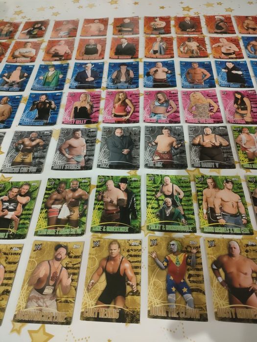 Colecção de cartas Wrestling Wwe Topps 2007