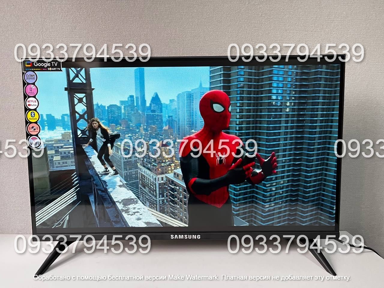 БЕЗРАМОЧНИЙ Телевизор SAMSUNG 32 SMART TV T2 Wi-Fi Телевізор Самсунг